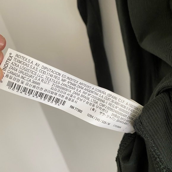 Ribbed Zara Shirt with Shoulder Detail - Picture 9 of 9